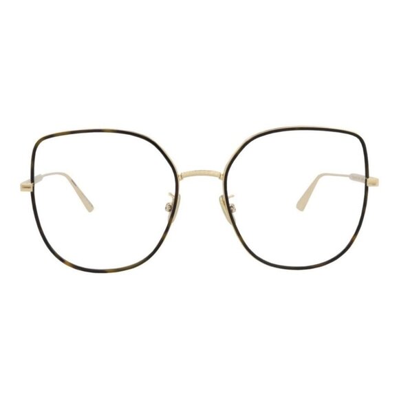 Dior Womens Cat Eye Gold Gold Transparent Fashion Designer Eyewear - Picture 1 of 4